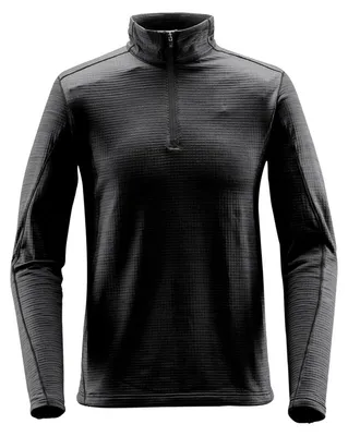Image de Stormtech - Haut de base layer avec fermeture éclair courte pour hommes FK3070 (XXL) (gris)