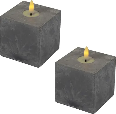 Immagine prodotto di set di 2 candele a LED Design Samod Square