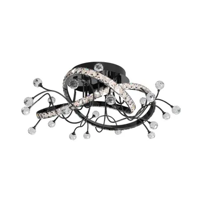 Zdjęcie produktu dla Lampa sufitowa LED MAIA 26W Od 2700 do 6000K 3000lm metal czarna wym:30x58x58cm IP20 Zuma Line