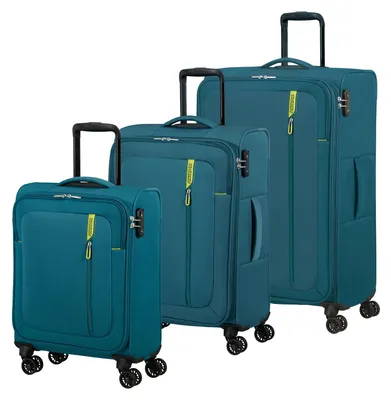 Produktbild von American Tourister Trolley Nitestream 3 PC Set A Teal / Lime petrol 77cm