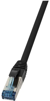 Produktbild von LogiLink CQ6055S, 2 m, Cat6a, S/FTP (S-STP), RJ-45, RJ-45, Schwarz