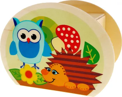 Image de Boîte à trésors en bois Hess Animaux de la forêt