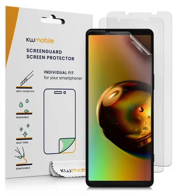 Produktbild von kwmobile 3x Folie matt kompatibel mit Sony Xperia 1 VI - Displayschutzfolie Schutzfolie - Displayschutz Displayfolie entspiegelt