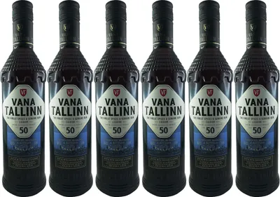 Produktbild von Vana Tallinn Rum Likör 6er Set (6 x 0,5L) 50% vol. Estland Spirituose SPARSET