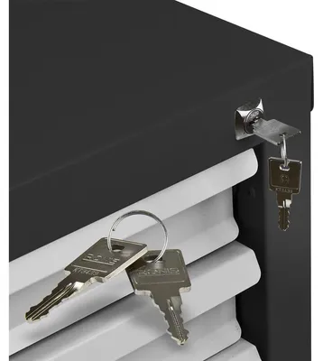 Produktbild von ADB MAMMUT Schubladenschrank lichtgrau, anthrazit 7 Schubladen 70,0 x 43,5 x 90,0 cm