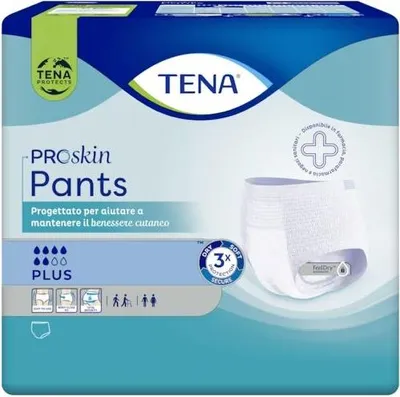 Image de Tena Pants Plus XL Culotte élastique absorbante et respirante - Carton 12x4