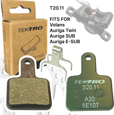 Produktbild von Tektro S20.11 Resin Auriga SUB Fahrrad Scheibenbremsbeläge 2 Kolben Performance Grün