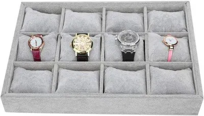 Immagine prodotto di Porta-orologi da polso e bracciali con display e cofanetto per gioielli.