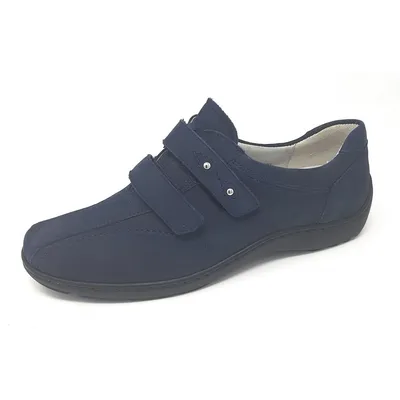 Produktbild von Waldläufer Damen Leder Klettschuh marine blau 6