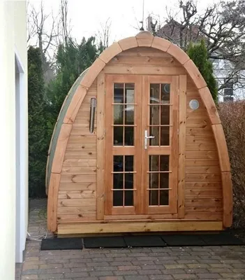 Produktbild von Saunakabine aus Holz Holzsauna Wellnesssauna Außensauna Massivholzsauna