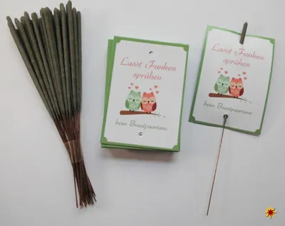 Produktbild von Brautpaartanz Wunderkerzen Set: Eulen