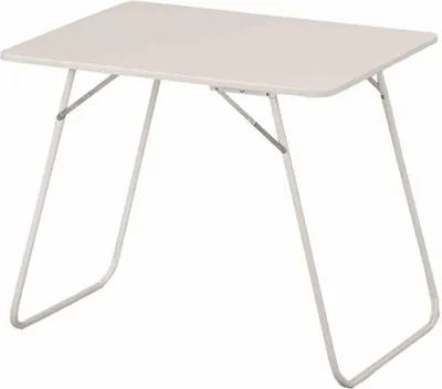 Immagine prodotto di Tavolo da campeggio >Camping< bianco, in acciaio verniciato a polvere - 80x63x60 cm (LxAxP)