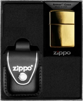 Produktbild von ZIPPO Feuerzeug Set HOCHPOLIERTES MESSING ARMOR HEAVY Geschenk Nr. 3