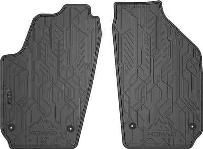 Image de Tapis de Sol de Voiture pour VW Polo IV 2001-2009 Caoutchouc Imperméable 2Pcs