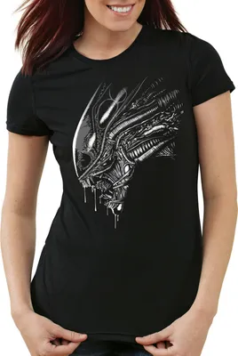Produktbild von style3 Fear in Space Damen T-Shirt xenomorph alien ripley, Größe:L