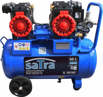 Obrázok produktu pre Tichý bezolejový kompresor 50l 2200W Satra
