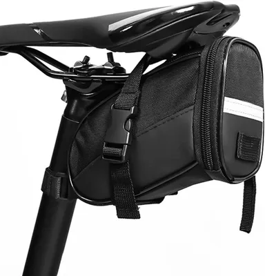 Imagen del producto de Bolsas para bicicleta, impermeables - Color negro - Para bicicletas de carretera, bicicletas plegables y bicicletas de montaña