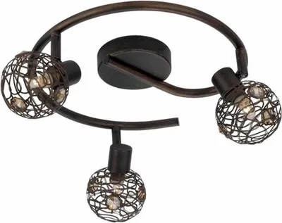 Produktbild von Deckenleuchte Deckenlampe Braun 3x28W 230V