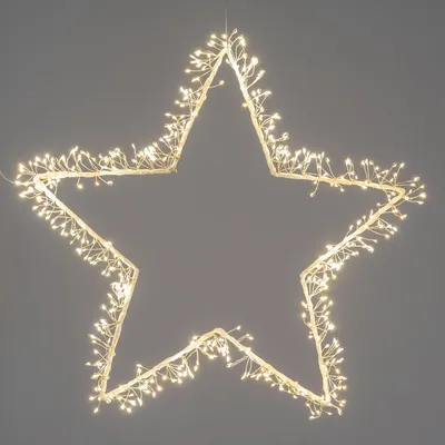 Produktbild von LED Hänger Lichter Stern mit Funkeleffekt D. 50cm weiß mit 540 LEDs Formano W25