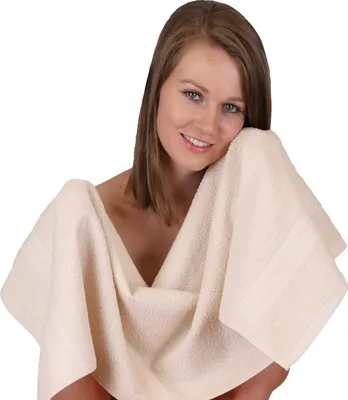 Produktbild von Betz Handtuch PREMIUM 100% Baumwolle 50x100 cm Gesicht- Hände- Körper- Handtuch Farbe - sand
