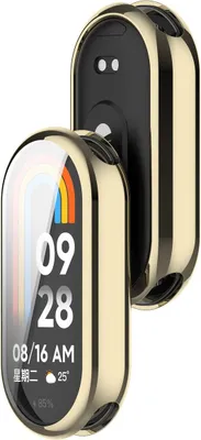 Produktbild von Schutzhülle für Xiaomi Smart Band 10, Bizon Case Watch Felipe, Golden
