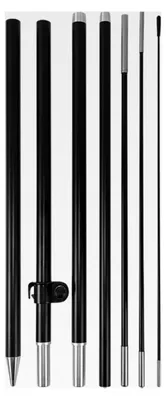 Produktbild von Feder-Fahnenmast-Set, 2,4 m, windstille Werbung, Fahne für Werbezwecke