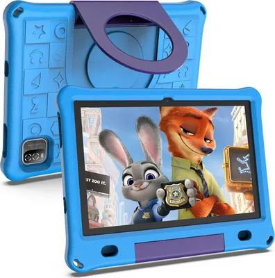 Produktbild von Lipa WQ01 Kindertablet Blau 10,1 Zoll - Kinder 64 GB Speicher 3 großer Bildschirm Vorinstallierte Spielesoftware Play Store Einstellbarer Kinderschutz