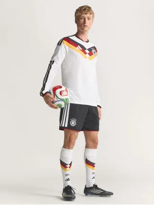 Produktbild von adidas DFB Heimtrikot Authentic langärmlig WM 2026 Gr. S - weiss