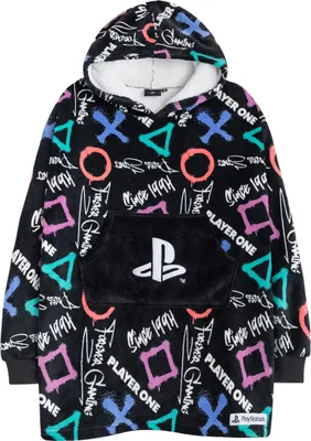 Produktbild von Playstation - Deckenhoodie für Jungen NS9689 (Einheitsgröße) (Schwarz/Bunt)