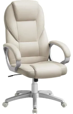Image de Chaise de bureau ergonomique OBG022W01, couleur crème