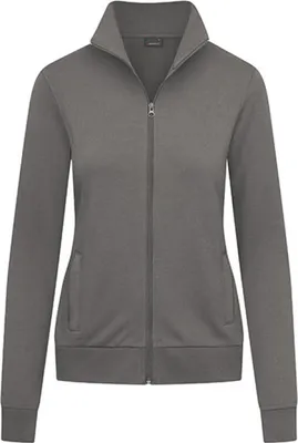 Produktbild von Stehkragen Zip Jacke Plus Size Damen, Weiß, XXXL