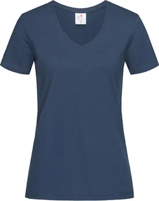 Produktbild von Stedman ST2700 | Classic V-Neck Damen T-Shirt - Farbe: Navy Blue - Größe: M