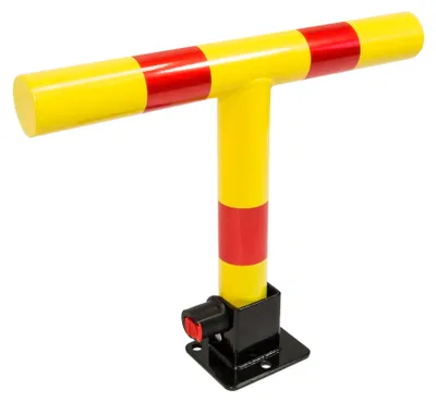 Produktbild von SCHMIDT security tools Parkbarriere klappbar Parkplatzsperre T-Form Schloss