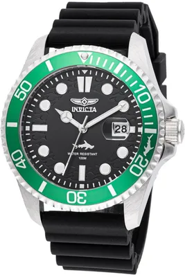 Obrázek produktu pro Invicta Pro Diver 47166 Pánské Hodinky - Quartz Hnutí - Nerezová Ocel s Černým Ciferníkem - 43 mm