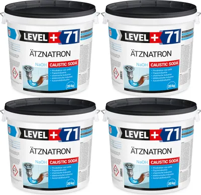 Produktbild von Kaustisches Soda EIMER 80kg NaOH, Natriumhydroxid Ätznatron, RM71