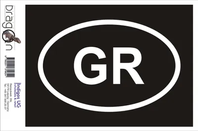 Produktbild von Aufkleber / Autoaufkleber - JDM / Die cut / Auto / OEM - Griechenland GR - 110x60 mm gold - Heckscheibe / Heckscheibenaufkleber