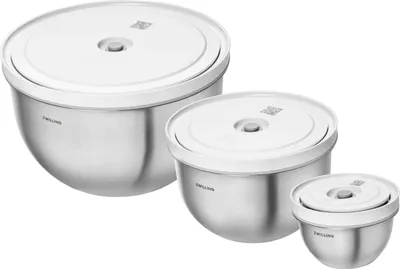 Produktbild von Zwilling Fresh&Save Vakuumschüssel Set 6-tlg. Edelstahl Silber/Weiß