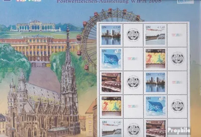 Produktbild von Briefmarken UNO - Wien 2008 Mi 550-554 Kleinbogen (kompl.Ausg.) postfrisch Grußmarken