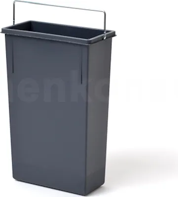 Zdjęcie produktu dla Pojemnik wewnętrzny Hailo 1220179 ciemnoszary 7 L 226 x 115 x 340 mm z uchwytem