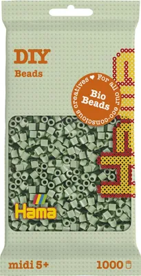 Immagine prodotto di Hama iron-on beads 190-101 Hama iron-on beads organic midi, eucalipto, in bustina