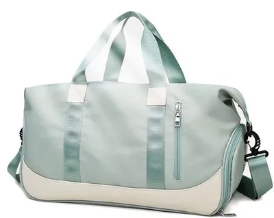 Image de Sac de sport et de voyage Unyqoos® de 40 litres – spacieux, avec compartiment à chaussures, poche étanche, tissu Oxford, dimensions 47 x 22 x 25 cm, bandoulière amovible