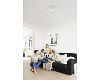 Zdjęcie produktu dla Philips Dimmable LED Sufitowy/ścienny reflektor punktowy Star 2 x, Niewymienialne źródło światła, 2 szt., LED, 2700 K, 10000 lm, Biały