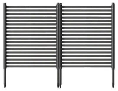 Obrázek produktu pro Plotní, modulární design, materiál odolný vůči povětrnostním vlivům, černá barva