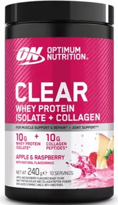 Produktbild von Optimum Nutrition | Clear Whey Protein Isolate + Collagen Raspberry with Apple
