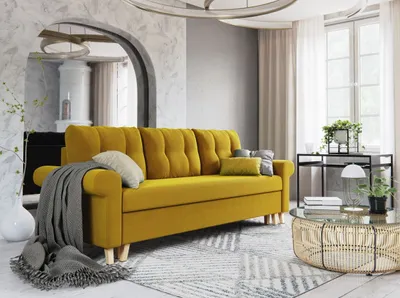 Produktbild von Dreisitzer-Schlafsofa NAFETA - gelb
