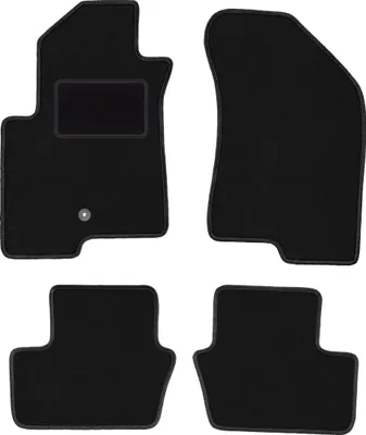 Produktbild von Schwarze Veloursmatten für: Jeep Compass MK49 SUV (2007-2017)