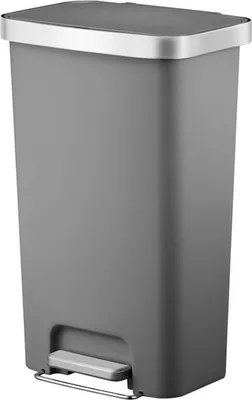 Produktbild von Funktionale Treteimer aus Kunststoff mit Soft-Close-Deckel | 45 Liter, HxBxT 65,2x41x29,7cm | Ohne Inneneimer | Weiß