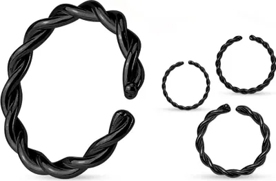Produktbild von Continuous Ring Seamless Ring O-Ring Piercing Ring Chirurgenstahl gedreht Autiga Ø 1,6 mm 10 mm