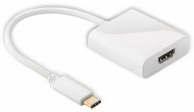 Zdjęcie produktu dla goobay Adapter USB C HDMI biały 0,2 m (luzem)