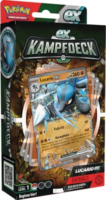 Produktbild von Pokémon Sammelkarten|Pokémon|Amigo Pokémon-Sammelkartenspiel: Kampfdeck Ampharos-ex / LUnicorn Academyrio-ex